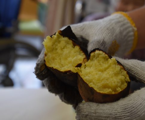 ～焼き芋レク～　焼き芋焼いちゃいました。