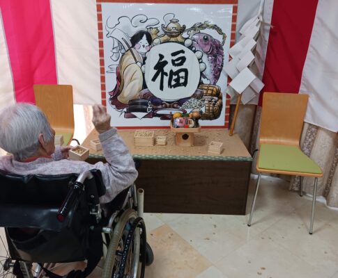 こうのとり節分イベント＆長原小学校　高齢者疑似体験にお邪魔しました